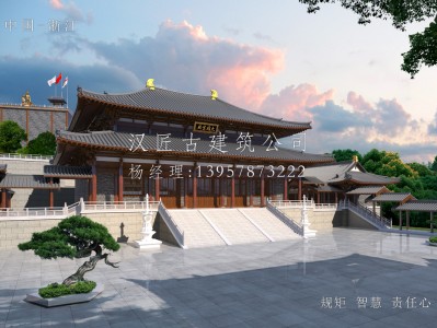 沈阳寺庙建筑大殿施工方案设计图